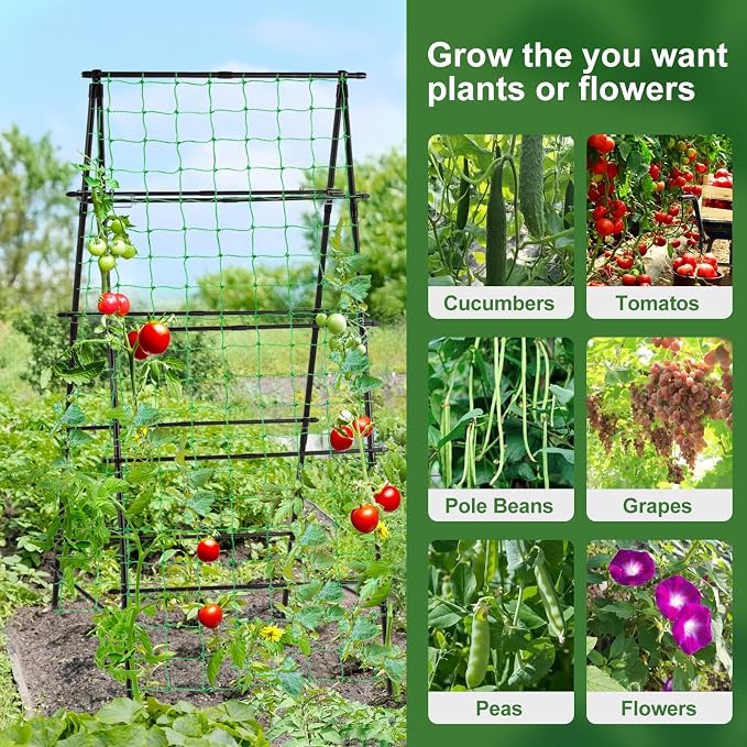 Lalahoni Garden Trellis for Climbing Plants Outdoor, 31.5x70.8 inch Metal - Image 7
