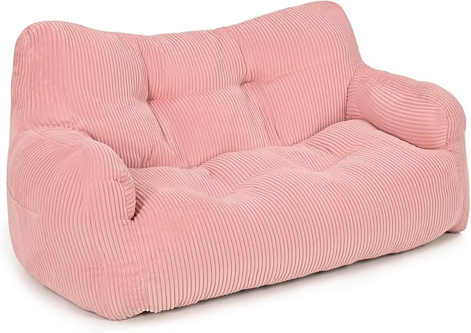 Pamapic 59" Bean Bag Chair, 2 Seat Loveseat Sofa, Ultra Soft Dutch Velvet - Image 7