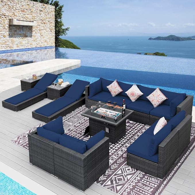 NICESOUL 13 Piece Outdoor Patio Furniture Set by NICESOUL