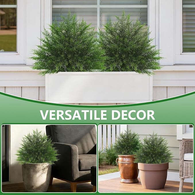 Artificial Cypress Topiary Bushes - Image 4