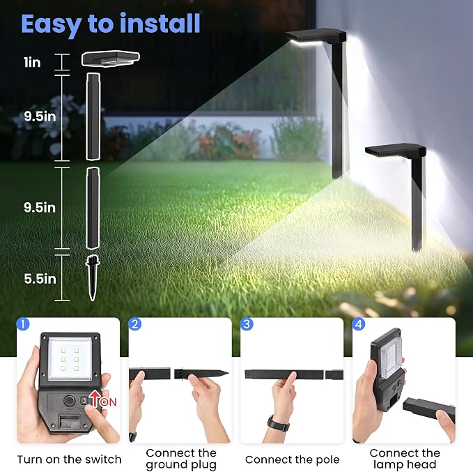 Solar Pathway Lights Outdoor, Smart Color Changing - Image 8
