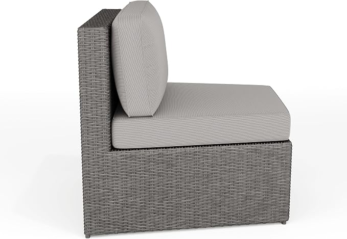 Martha Stewart Bedford Indoor-Outdoor Modular Patio Curved Sectional Sofa Seat - Image 10