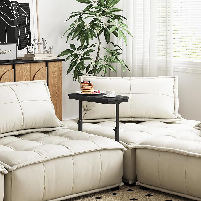 TUTOTAK End Table, Side Table, Tall Couch Table, Sofa Table, Living Room - Image 2