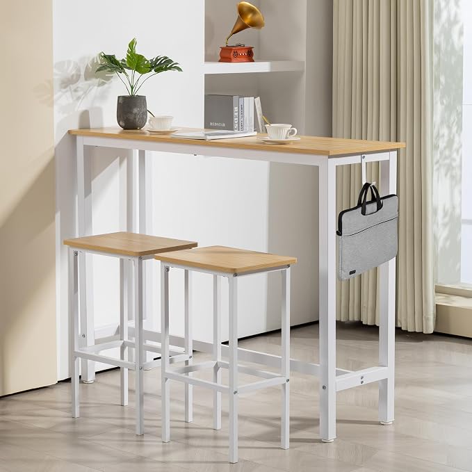 Finnhomy 52.7" Industrial Bar Table Set - Image 3