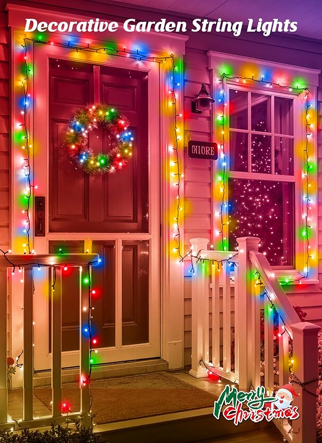 Brightown 2 Pack Solar Christmas String Lights Outdoor, Total 144Ft 400 LED - Image 7
