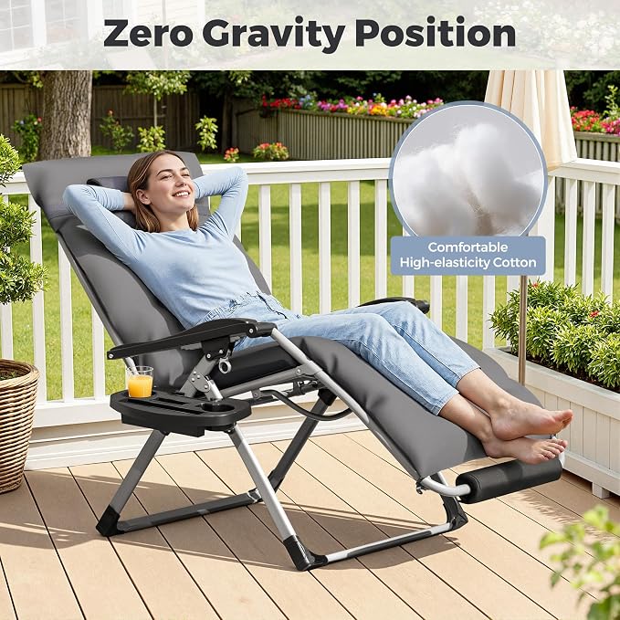 Homall Oversized Zero Gravity Chair, 32In Recliner Lounge Chair - Image 6