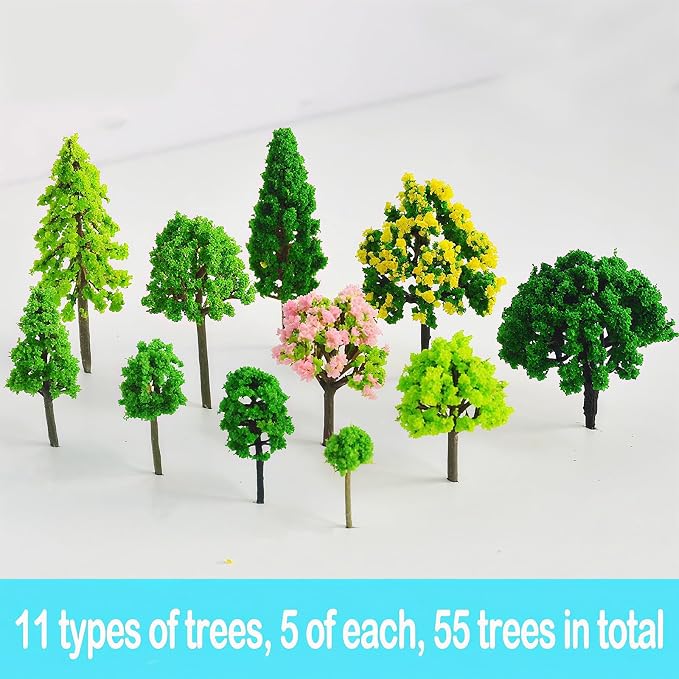 Model Trees for Diorama Small, Model Trees for Crafts, Mixed Plants for Land - Image 4