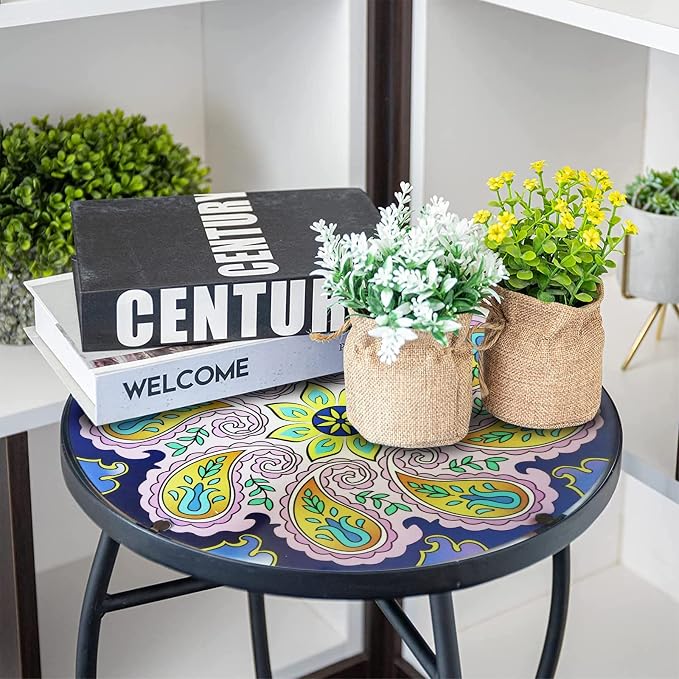 12 Inch Small Outdoor Side Table - Image 5
