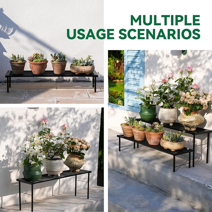 Metal Plant Stand, Rust-proof Aluminum Flower Pot Stand, Heavy Duty Planter - Image 8