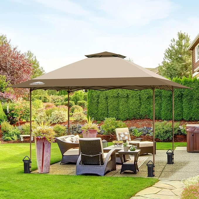 EAGLE PEAK 13x13 Straight Leg Pop Up Canopy Tent Instant Outdoor Canopy Easy - Image 5