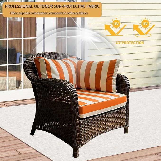 Outdoor Cushion Covers for Patio Furniture, Patio Cushion Covers Replacement - Image 3