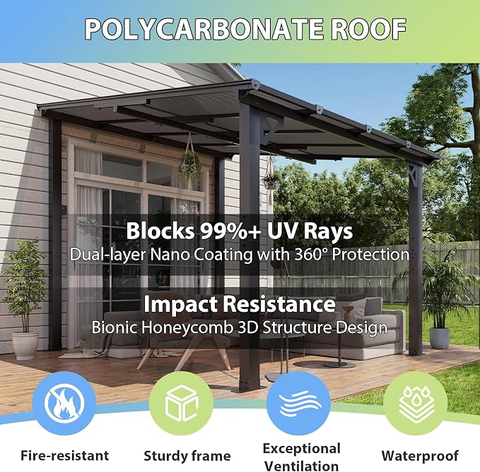 Aoxun 8'x 10' Premium Gazebo - Image 6