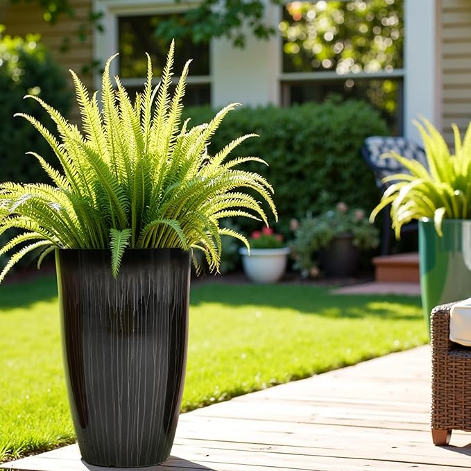 Worth Garden 23.5" H. Large Plastic Planters - Image 3