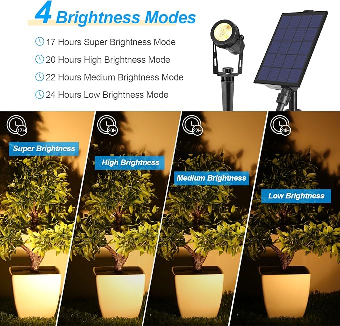 Solar Spot Lights Outdoor, 4-in-1 Landscape Lights - Image 4
