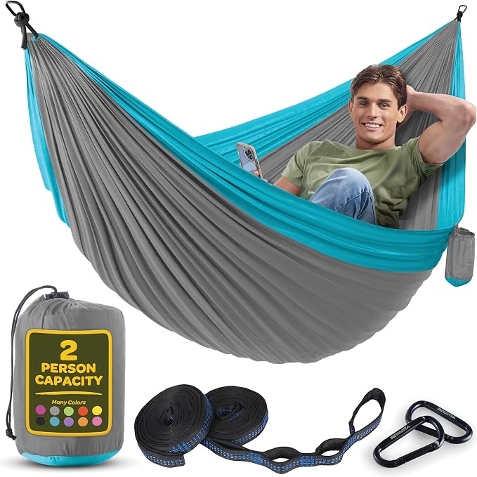 Durable Hammock 500 lb Capacity, Nylon Camping Hammock Chair by Sewanta