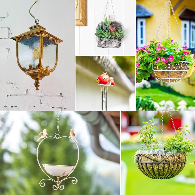 RIFNY Silver Chain for Hanging Plants, 20 Inch Small Plant Chains for Hanging - Image 2