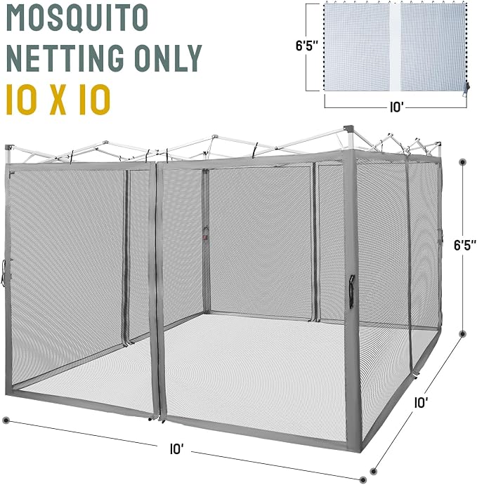 CROWN SHADES Gazebo Mosquito Net - Image 6