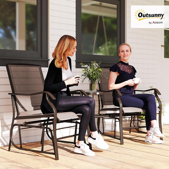 Outsunny Outdoor Glider Chairs - Image 2