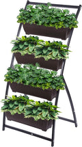 KHOMO GEAR Vertical Garden Planter Balcony Garden Outdoor 4 Tier Raised Bed Box by KHOMOGEAR
