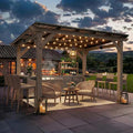 CHARMELEON Grill Gazebo 8 x 10 FT, Cedar Wood BBQ Gazebo by OutdoorLivingSpaceExplorer