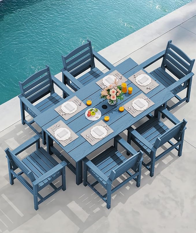 SERWALL 8-Piece Patio Dining Sets - Image 8