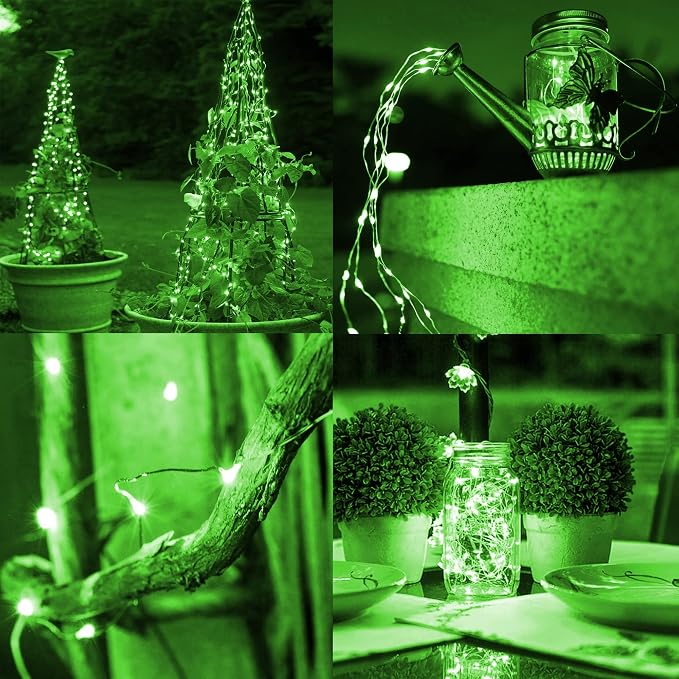 TW SHINE Green Solar String Lights Outdoor, Total 80 FT 240 LED Solar Powered - Image 3