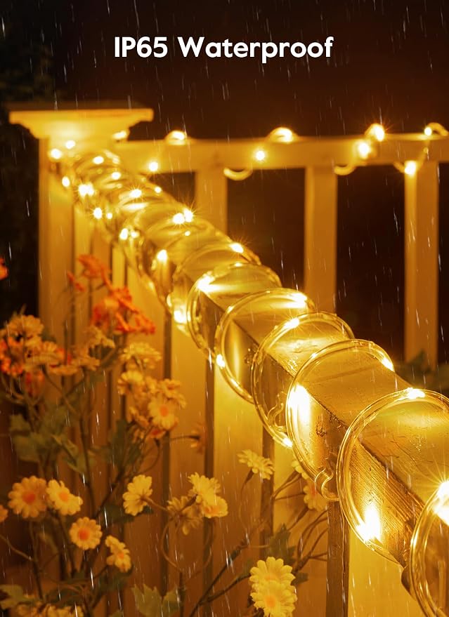Brightown Solar String Lights Outdoor 2 Pack 72 Feet 200 LED Waterproof Solar - Image 3