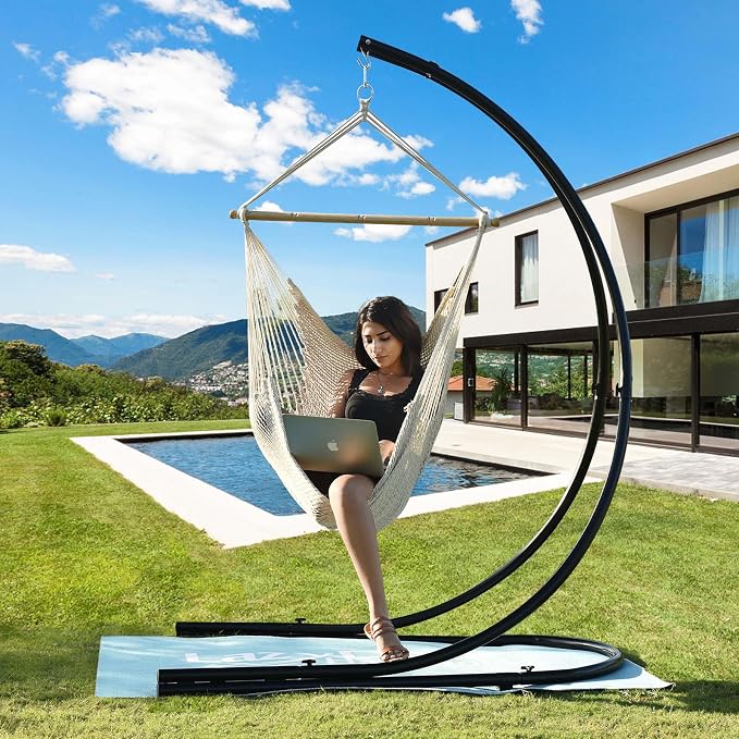 Lazy Daze Hammocks Chair Caribbean Hanging Rope Weaving Chair - Image 9