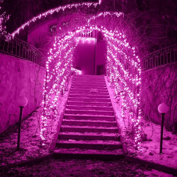 2 Pack Solar String Lights Outdoor, 200 LED Extra-Long 72FT Solar Powered Lights - Image 6