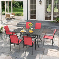 VICLLAX 7 Pieces Patio Outdoor Dining Set by HOME
