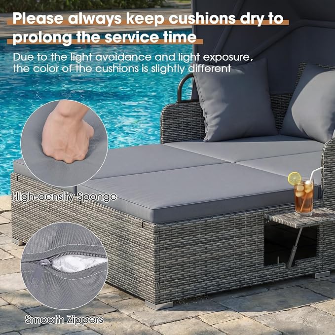 RELAX4LIFE Patio Outdoor Daybed - Image 3
