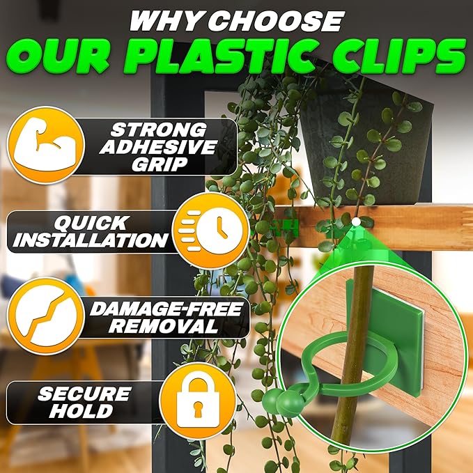 Plant Wall Clips for Climbing Plants 110 Pcs - Image 5