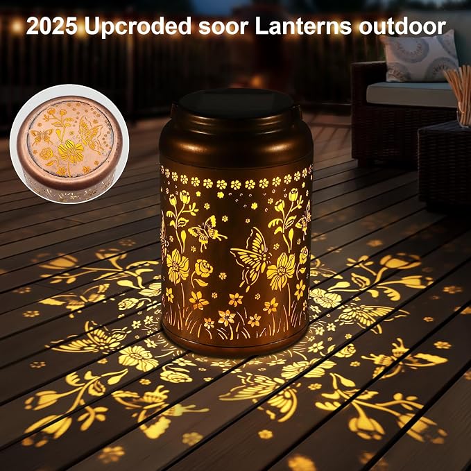 Solar Lantern Outdoor Hanging Lights Christmas Birthday Gifts - Image 3