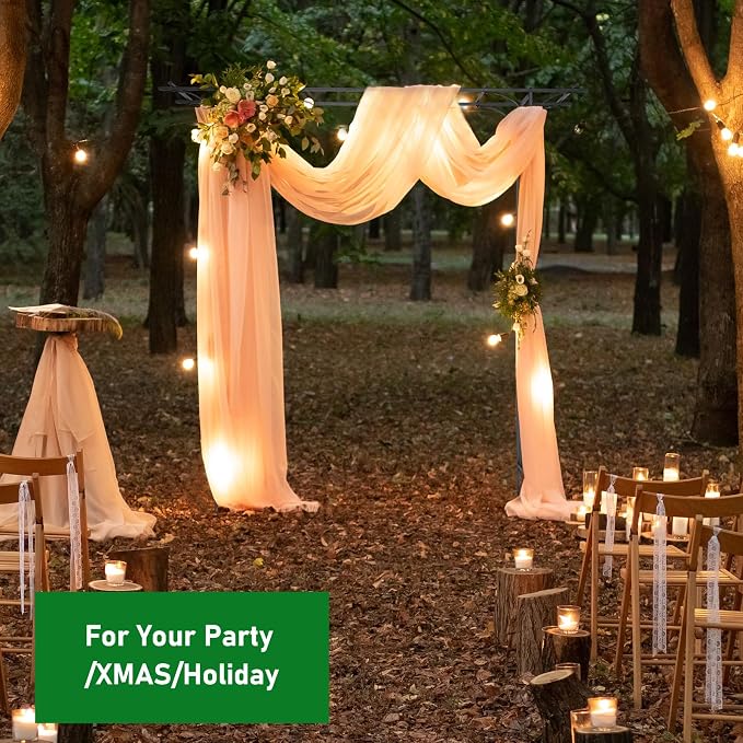 VINGLI Garden Arbor, Arch for Wedding Ceremony Party, Christmas Garden Decor - Image 5