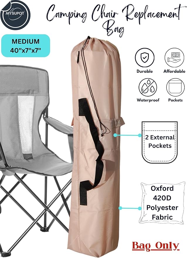 40"x7"x7" Replacement Bag for Folding Camping Chair, Camp Chairs, Yoga Mat - Image 2