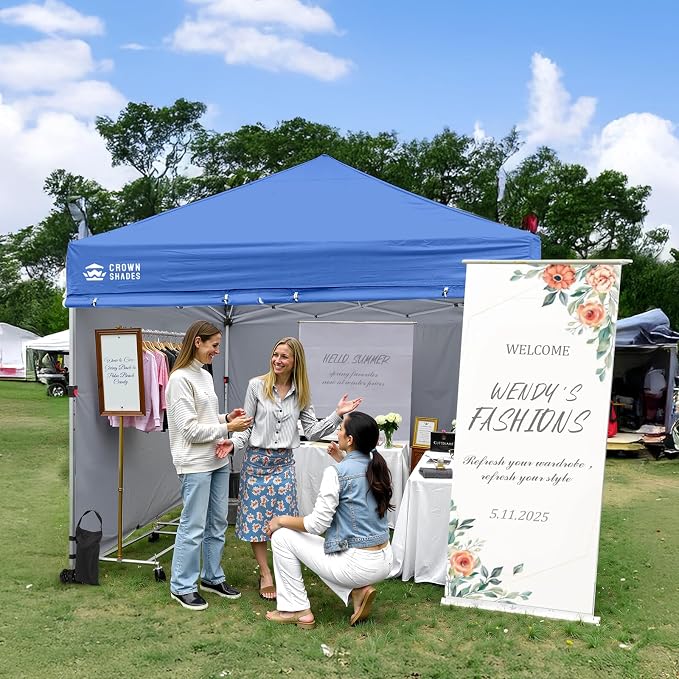 CROWN SHADES Pop Up Canopy Tent, 8x8 Commercial Canopy Tent - Image 2