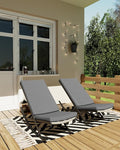 GarveeLife Outdoor Rocking Lounge Chair Set of 2, Patio Chaise Lounge by GarveeLife