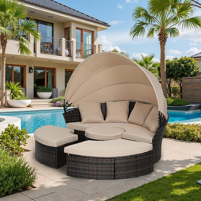 Incbruce Patio Round Daybed - Image 7
