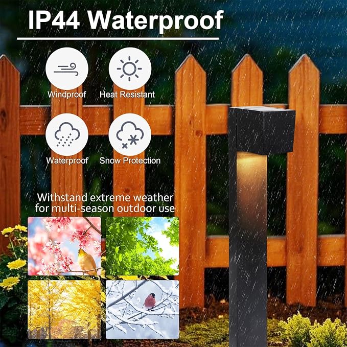 Dynaming Solar Pathway Lights Outdoor, 6 Pack Solar Garden Lights, Landscape - Image 5