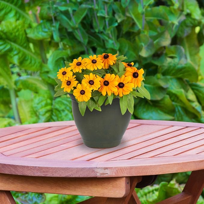 Sunnydaze Round Ceramic Planter - Image 9