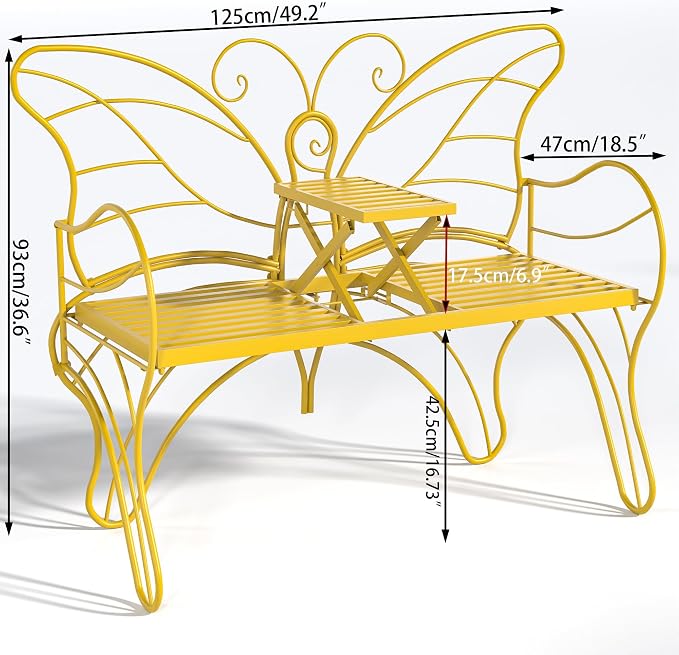 Outdoor Bench Patio Outdoor Garden Bench - Image 2
