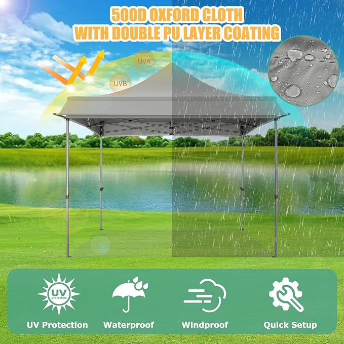 COBIZI 10x10 Pop Up Canopy Tent - Image 9