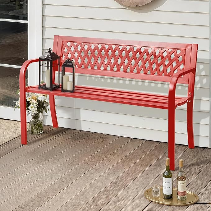 Outvita Outdoor Bench, Patio Bench - Image 4