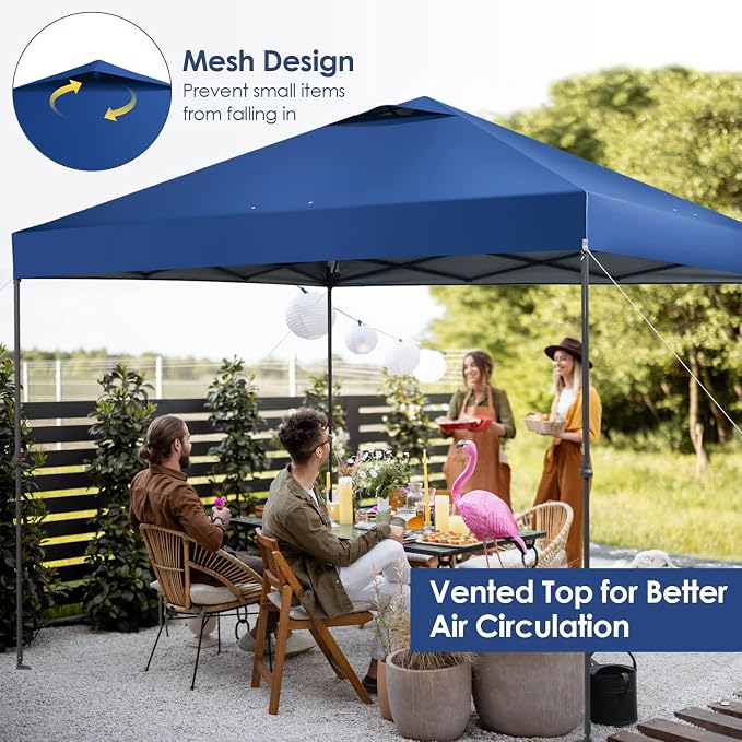 Tangkula 10x10 Ft Pop Up Canopy, Easy Set-up Instant Tent - Image 2