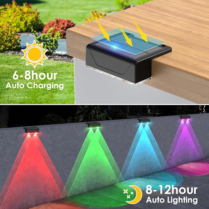 Solar Fence Lights Outdoor - Image 4