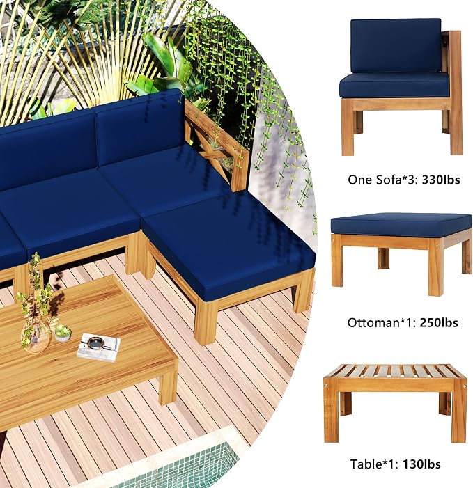 5-Piece Sectional Sofa Seating Group Set - Image 9