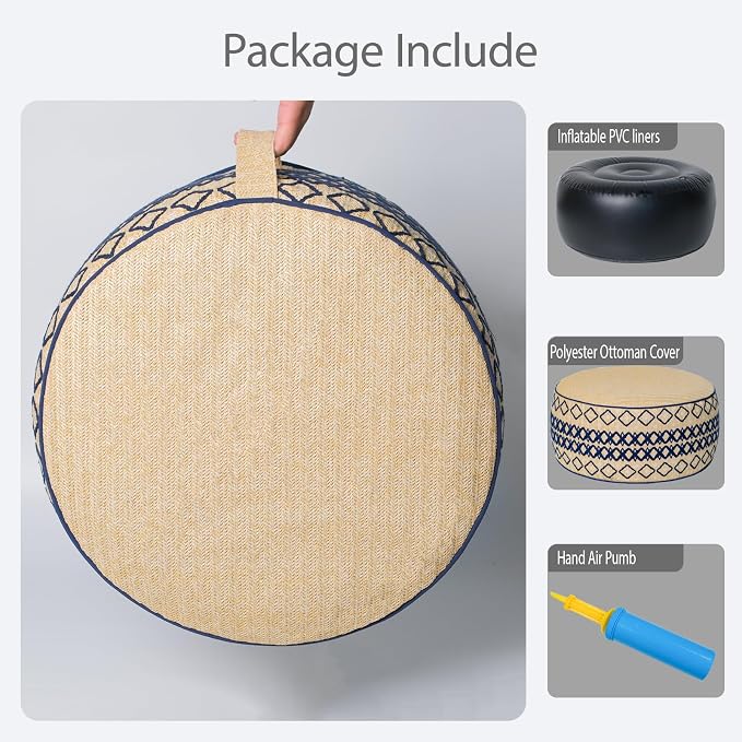 Outdoor Inflatable Ottoman - Image 3
