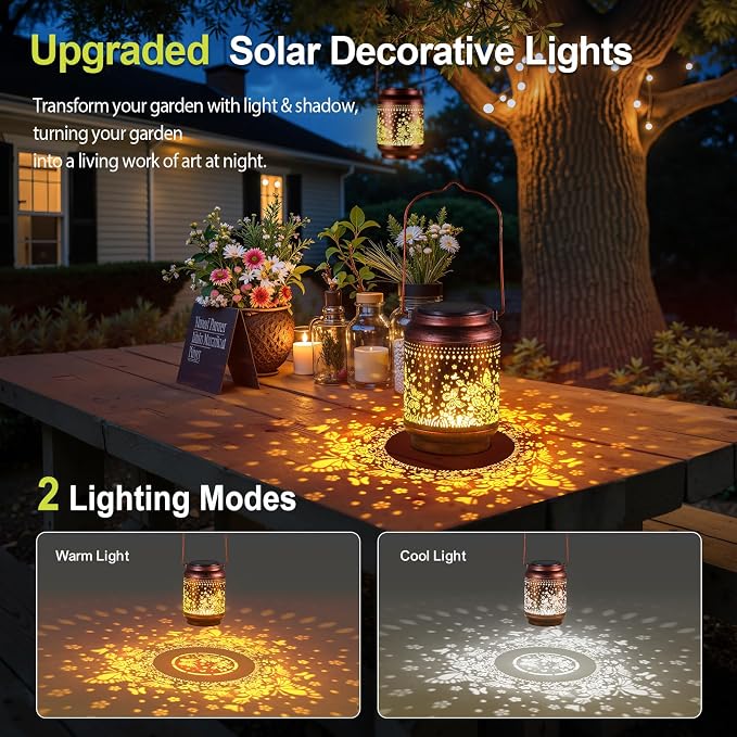 KOOPER Solar Lanterns Outdoor Waterproof Birthday Gifts - Image 4