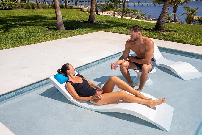 REZVANI Pool Lounge Chair Pillow. Lounger Headrest - Image 6