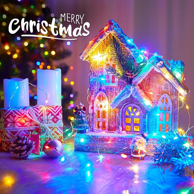 Minetom Multicolored Fairy String Lights, 33 Ft 100 Led Waterproof Starry - Image 4